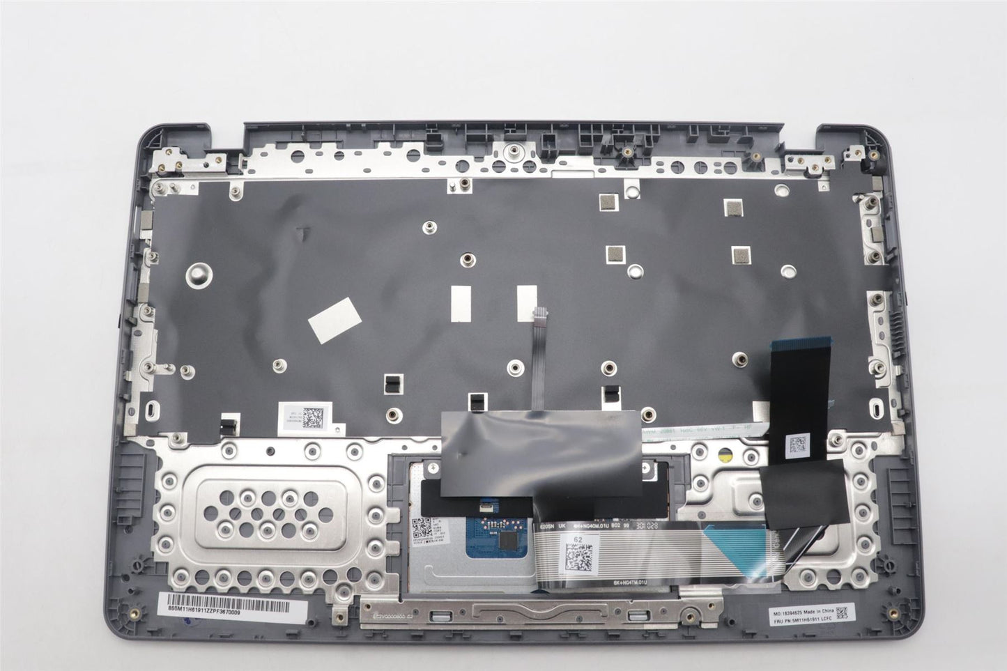 Lenovo 14e Gen3 Keyboard Palmrest Top Cover Czech Black Backlit 5M11H61911