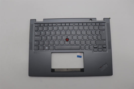 Lenovo ThinkPad X13 Gen 4 Keyboard Palmrest Top Cover Danish Grey 5M11L64318