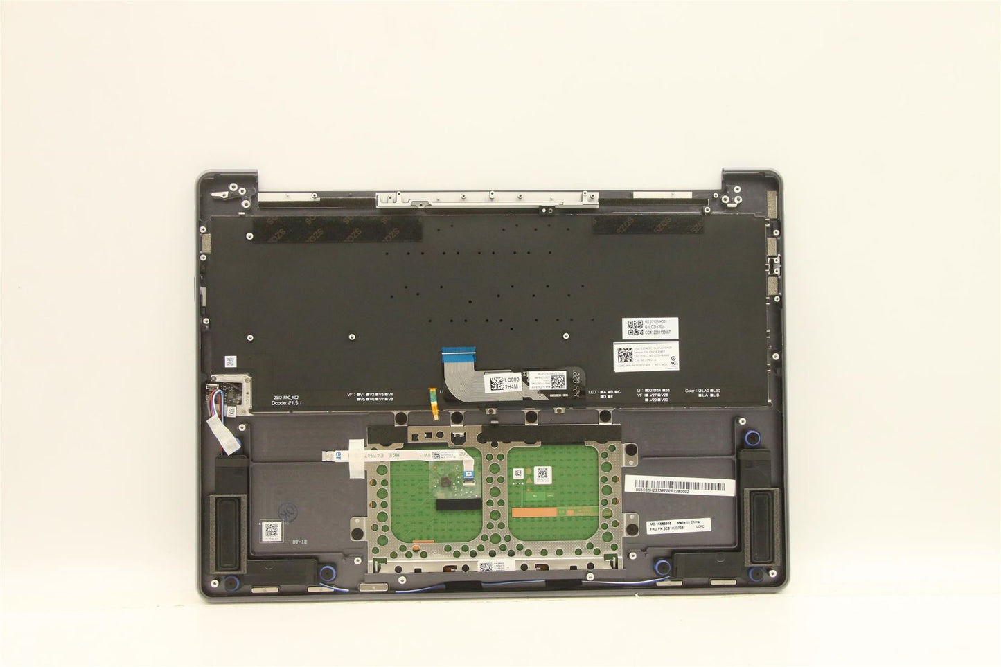 Lenovo IdeaPad 9 14IAP7 Palmrest Cover Touchpad Keyboard Hebrew Grey 5CB1H23738