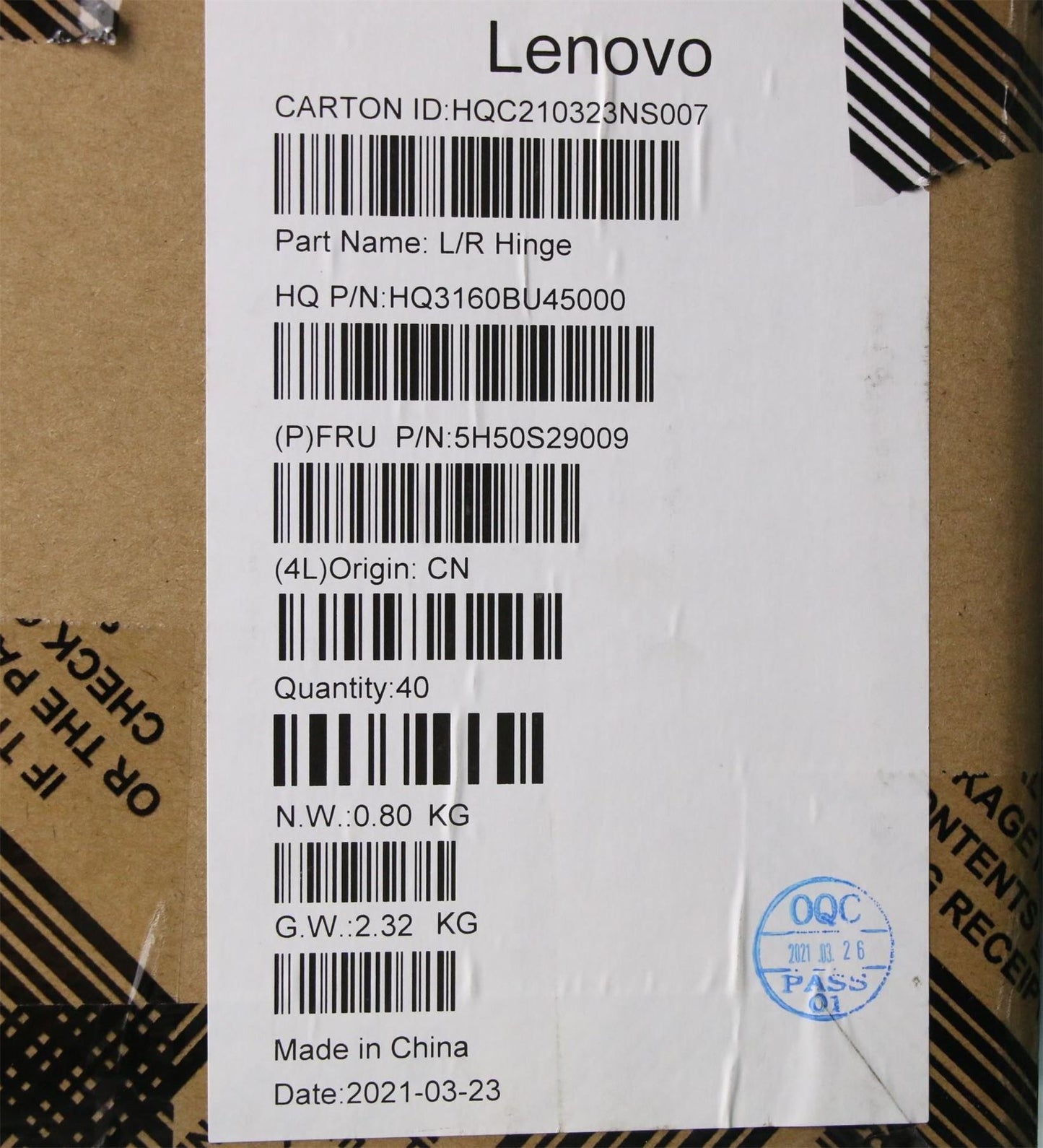 Lenovo Pro 5 Pro-16ACH6 5 Pro-16IHU6 Hinge Hinges Bracket 5H50S29009