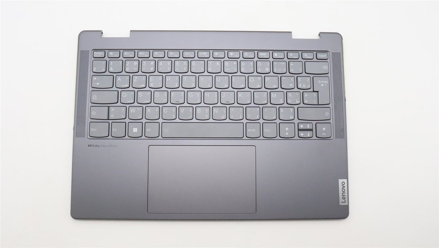 Lenovo Yoga 7 14IAL7 Palmrest Cover Touchpad Keyboard French Arabic 5CB1J02459