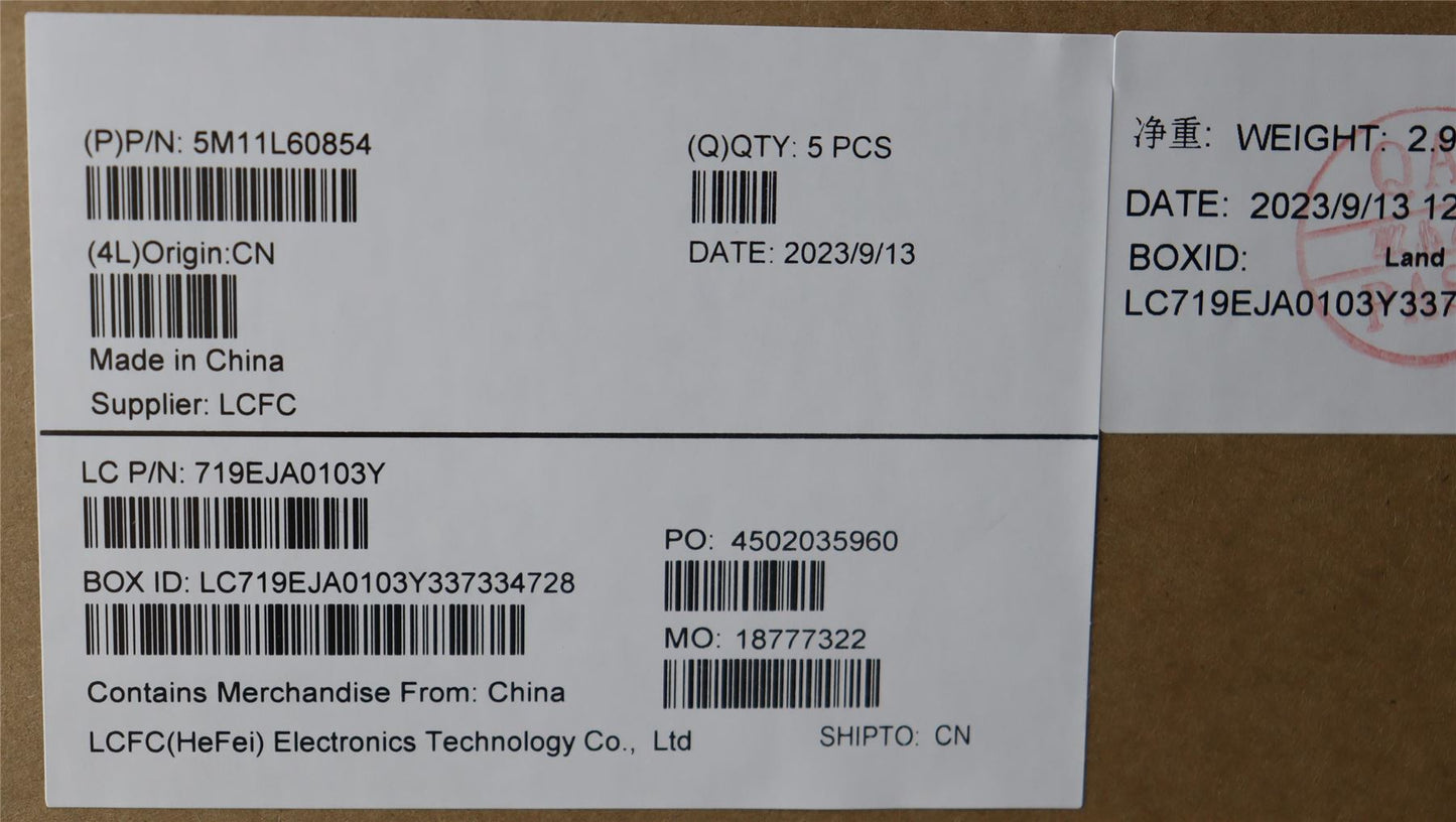 Lenovo ThinkPad E14 Gen 5 s Keyboard Palmrest Top Cover French Black 5M11L60854