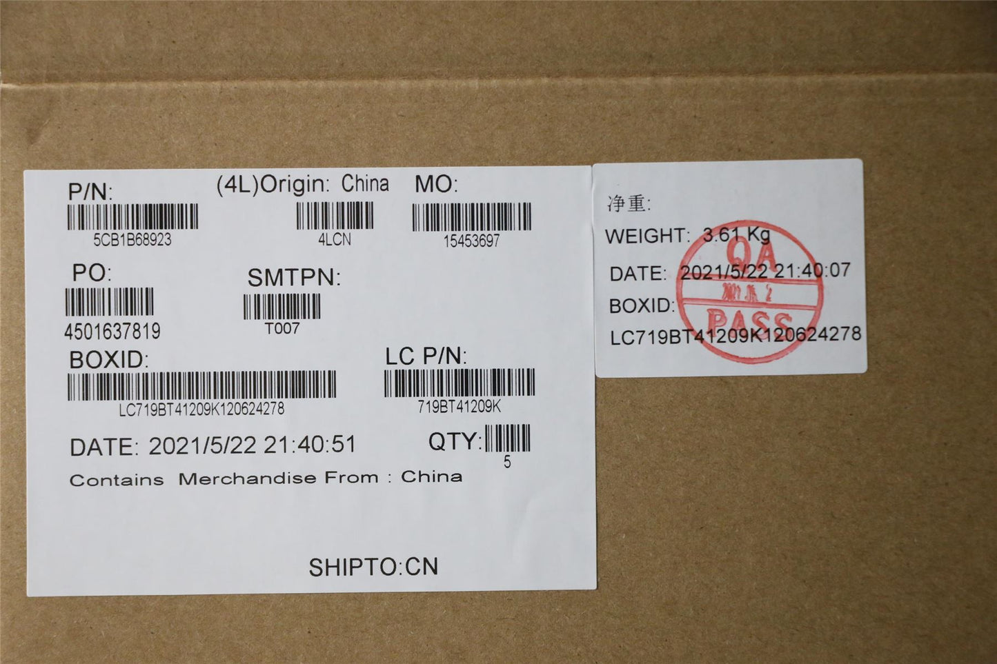 Lenovo IdeaPad 3-15ITL6 Palmrest Touchpad Cover Keyboard French Grey 5CB1B68923