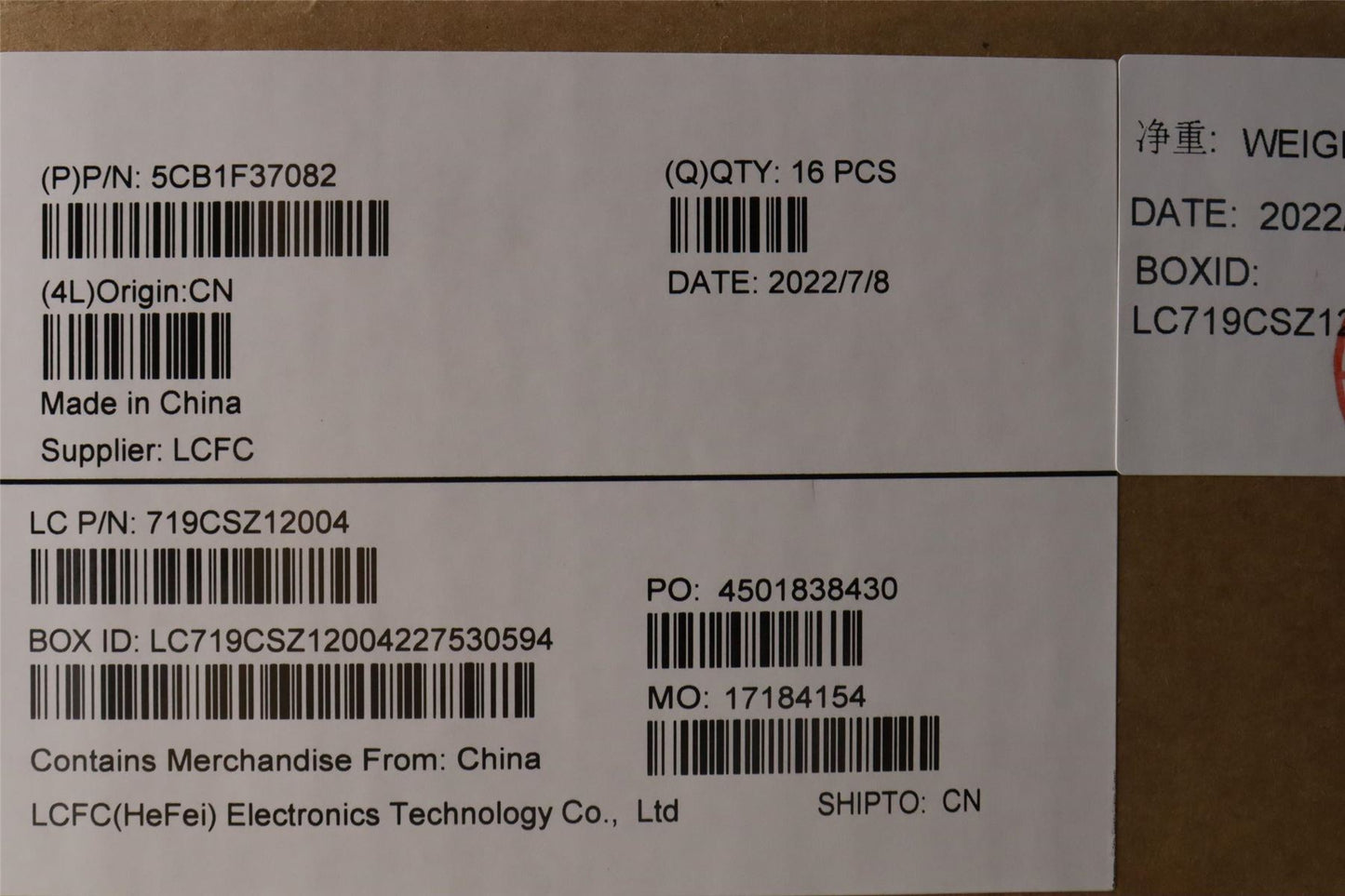 Lenovo LCD Cover L 82LV AB IPS 5CB1F37082