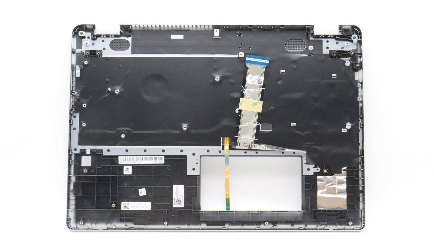 Lenovo IdeaPad 5 16IAU7 Keyboard Palmrest Top Cover Nordic Cloud Grey 5CB1H81055