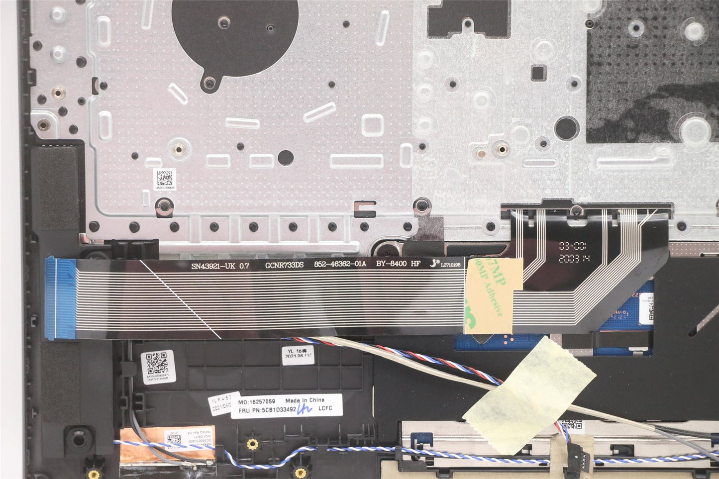 Lenovo Upper Case ASM_FRA L82M8 GY NBL 5CB1D33492