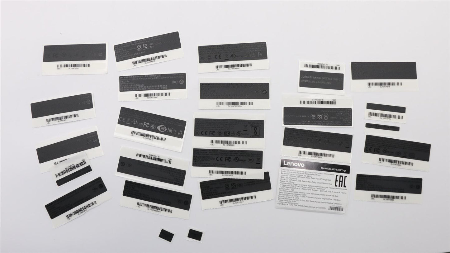 Lenovo LABEL Kylo FRU GEO Label Kit,BK 02DA337