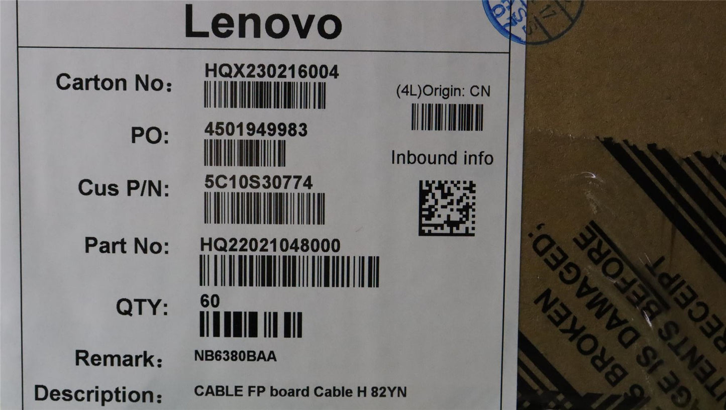 Lenovo FP board Cable H 82YN 5C10S30774