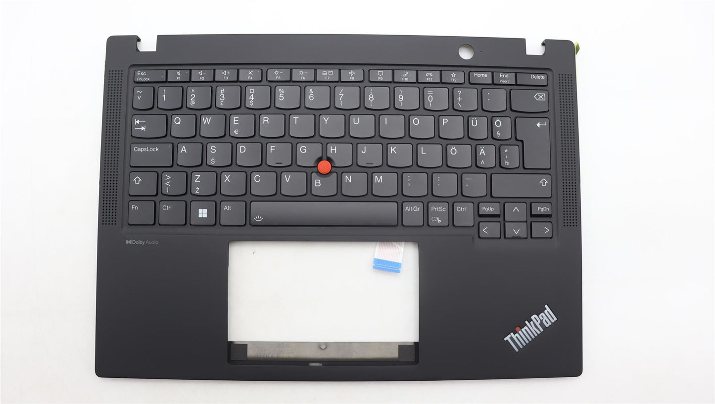 Lenovo ThinkPad X13 Gen 4 Keyboard Palmrest Top Cover Spanish Black 5M11H94495