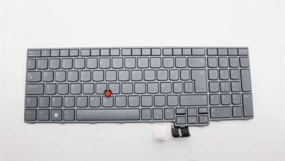 Lenovo ThinkPad P16 2 Keyboard Nordic Grey Backlit 5N21F39337