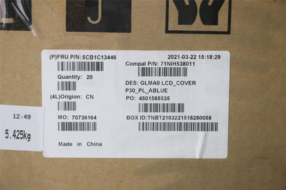 Lenovo LCD Cover C 82LM P30_PL_ABLUE 5CB1C13446
