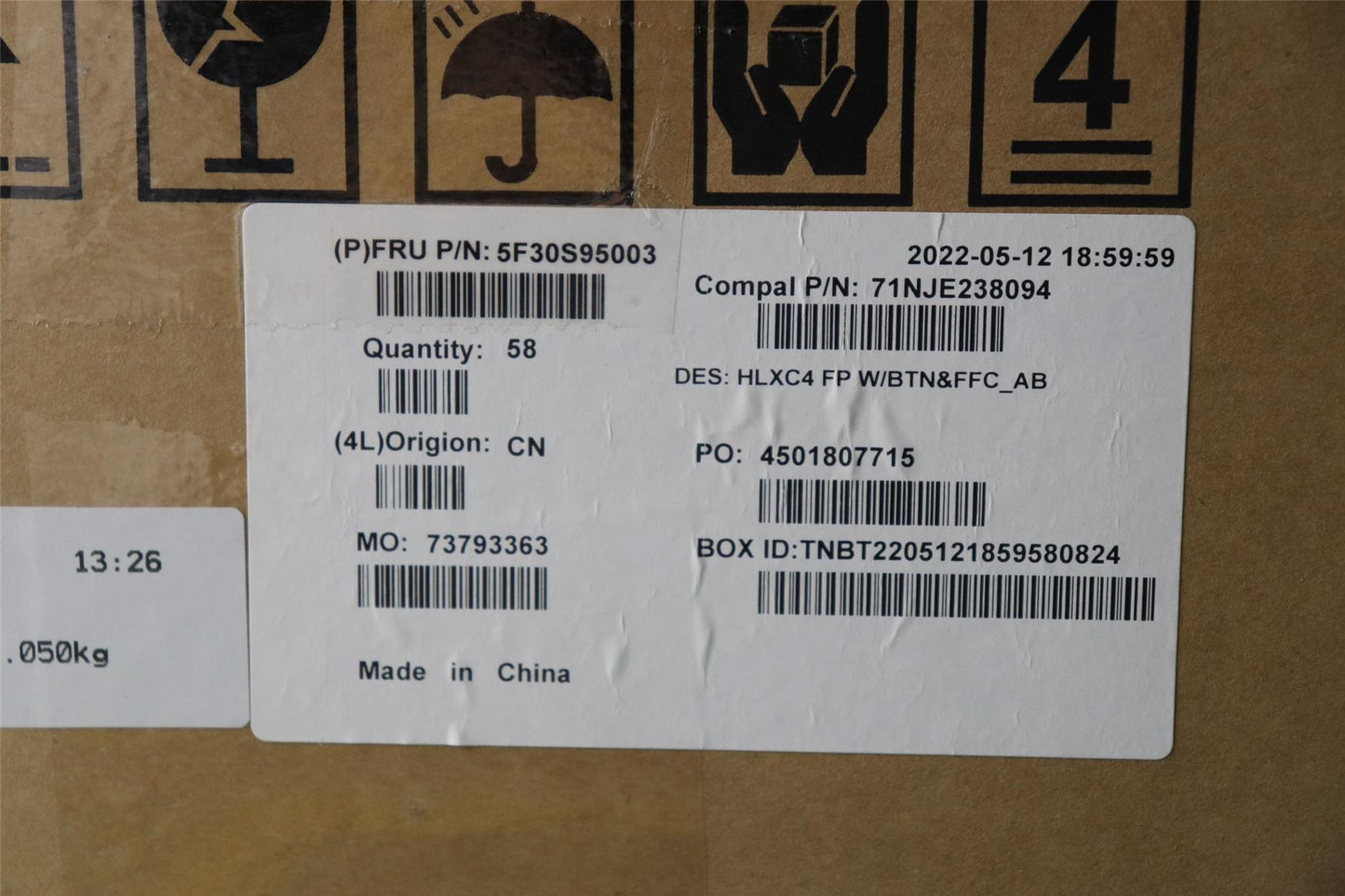 Lenovo FP BD C 21DM w/FFC&BTN AB 5F30S95003