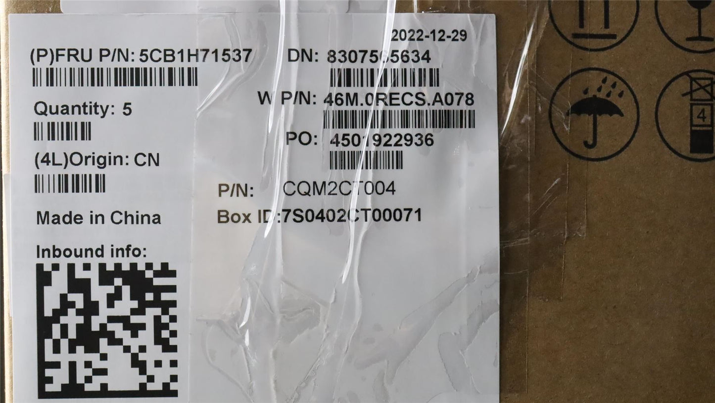 Lenovo Upper Case ASM_SPA W 82R9 CG BL 5CB1H71537