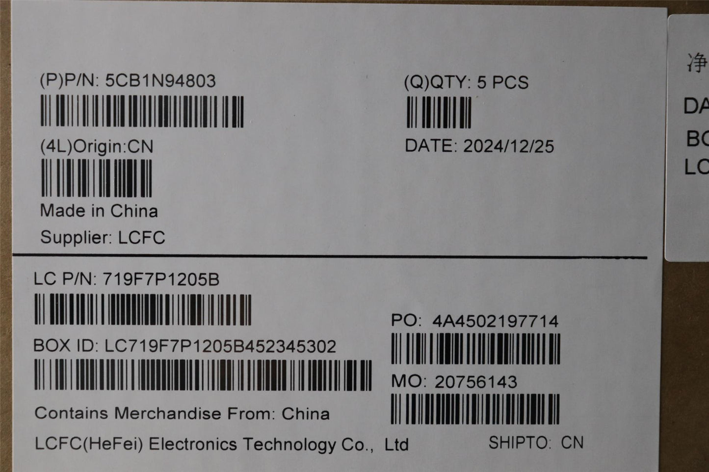 Lenovo Upper Case ASM_NORDIC L 83E5AG BL 5CB1N94803