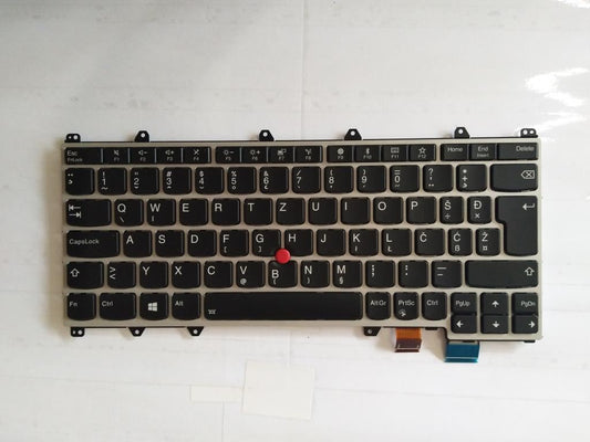 Genuine Lenovo Yoga 370 Keyboard Slovenian Silver Backlit 01EN452 01AV741