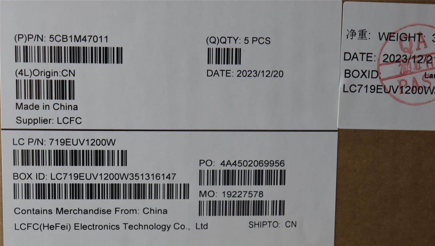 Lenovo COVER Upper Case ASM_FRA L 83EMAB BL 5CB1M47011