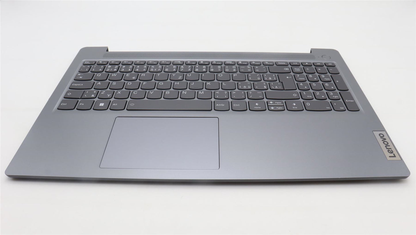 Lenovo IdeaPad 3 15AMN8 Palmrest Cover Touchpad Keyboard Grey Backlit 5CB1L27504