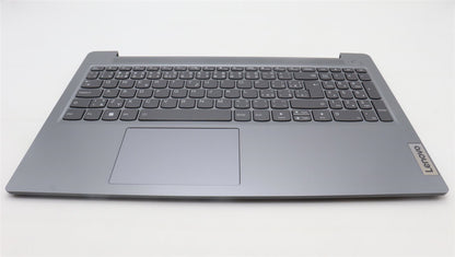 Lenovo IdeaPad 3 15AMN8 Palmrest Cover Touchpad Keyboard Grey Backlit 5CB1L27504