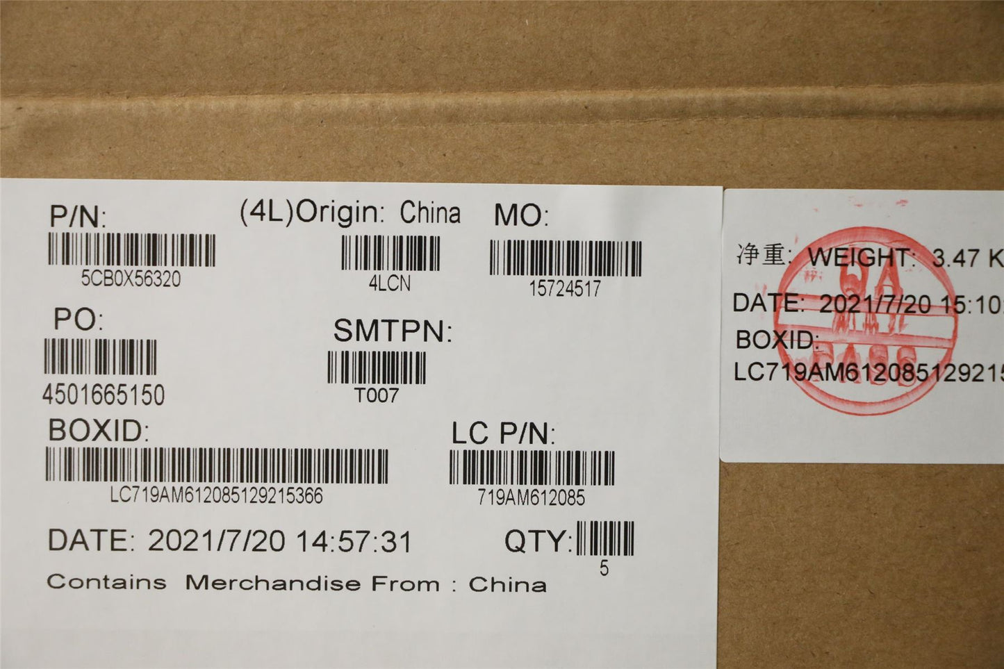 Lenovo Upper Case ASM_SW L81YK NBLNFPPG 5CB0X56320