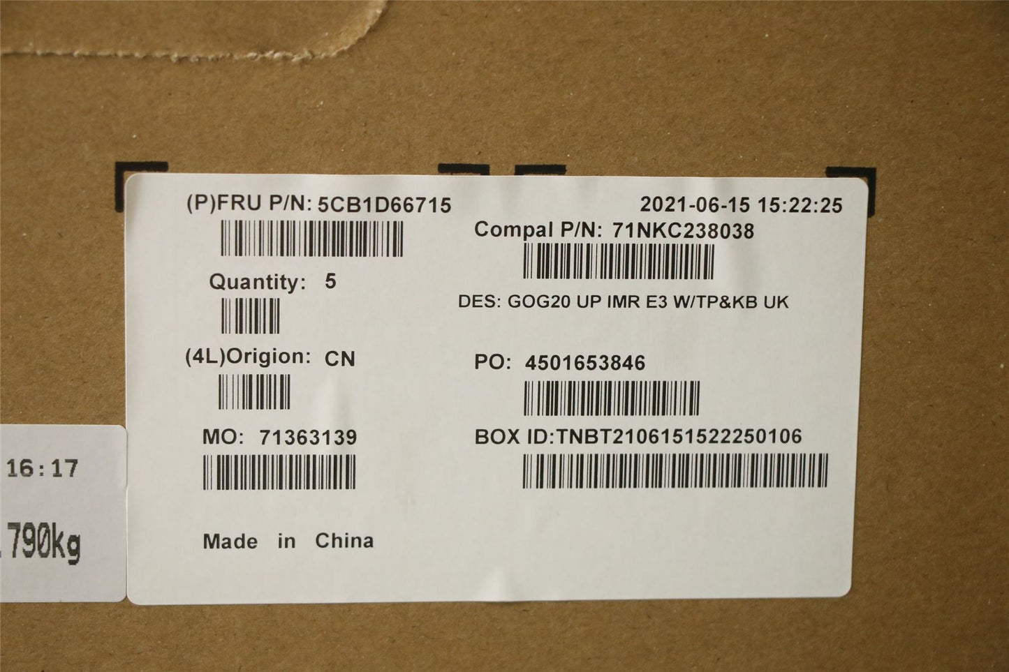 Lenovo IdeaPad 3 15ACH6 Palmrest Cover Touchpad Keyboard Ukrainian 5CB1D66715