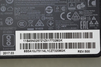Lenovo Carbon X240 S440 E555 E450 X1 1st AC Charger Adapter Power Black 45N0495