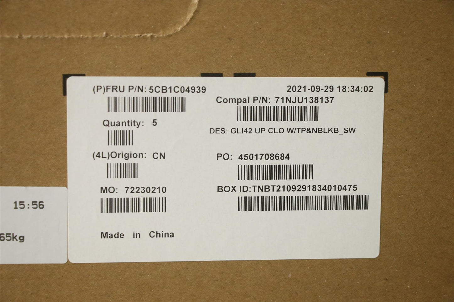 Lenovo UpperCaseASM_SWS C82L3 CloNBL 5CB1C04939