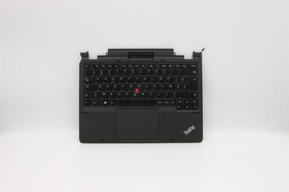 Lenovo ThinkPad Helix Palmrest Cover Touchpad Keyboard Belgian Black 04X0630