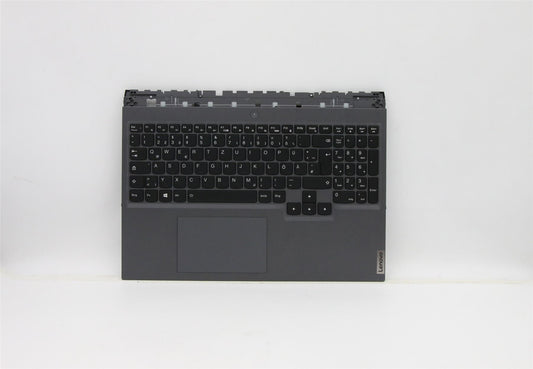 Lenovo 5 16ACH6H Palmrest Cover Touchpad Keyboard German Slate Grey 5CB1C14891