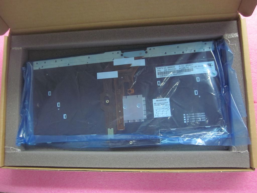 Lenovo FRU CS12 B/L KBD USE CHY US English Keyboard 04W3063