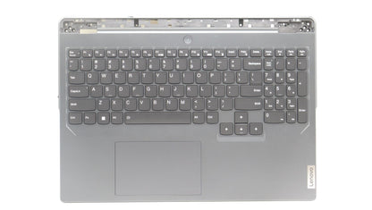 Lenovo Legion 5 16IRX8 Palmrest Cover Touchpad Keyboard US Grey 5CB1L30858