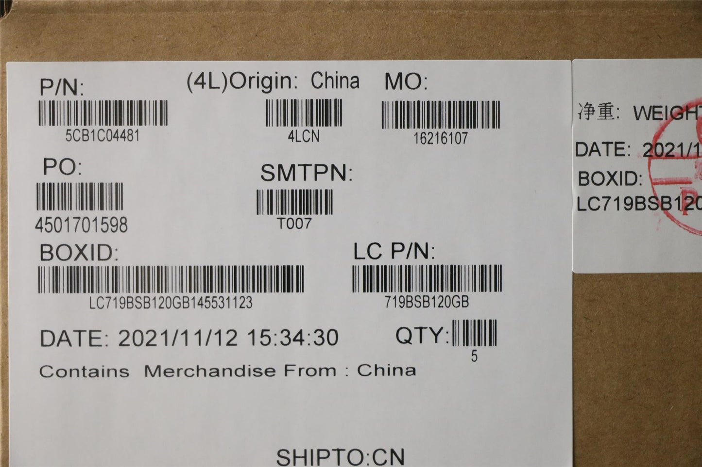 Lenovo Upper Case ASM_EUROENGL82H7SDFPBLD 5CB1C04481