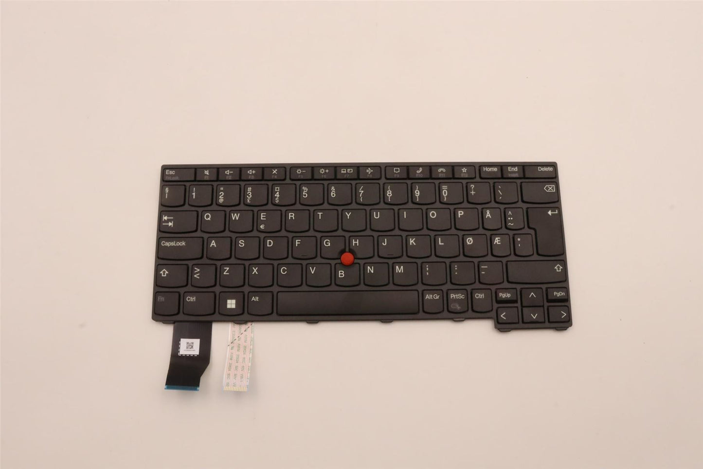 Lenovo ThinkPad X13 2 Keyboard Norwegian Black 5N21A21936