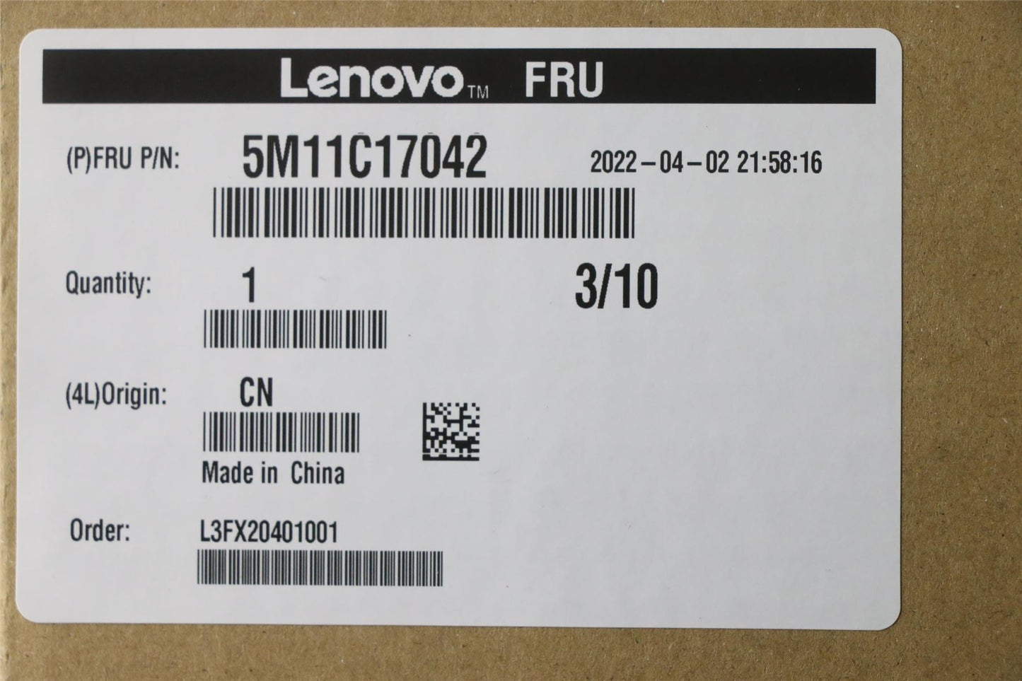 Lenovo ThinkCentre M70q 3 M70q 4 M90q 3 External Adapter Cage 5M11C17042