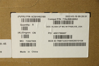 Lenovo Upper Case ASM_USA ENG C21DK MGBL 5CB1H92180