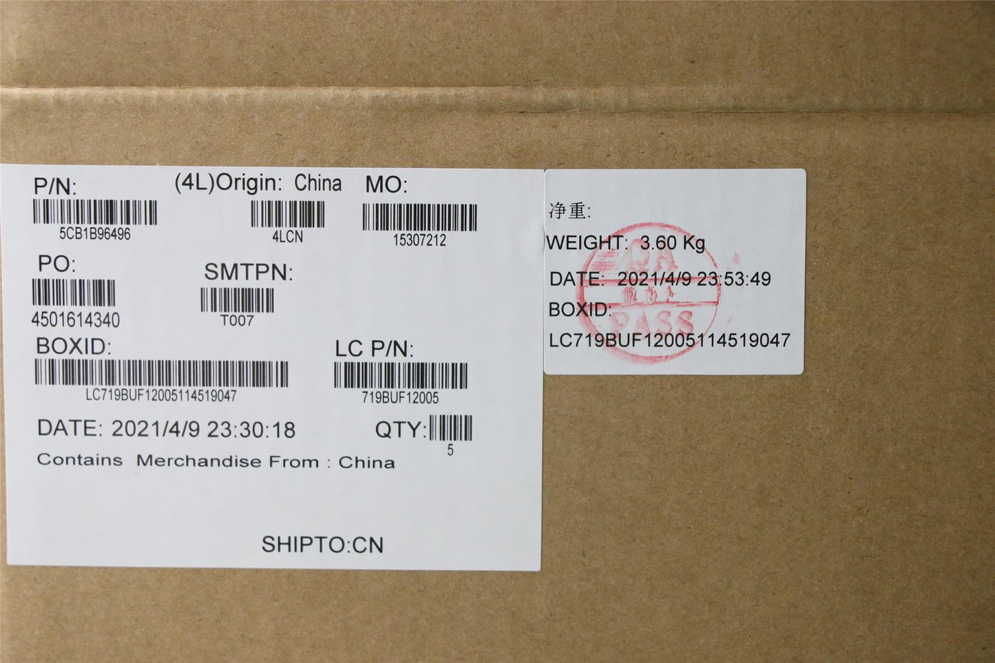 Lenovo Upper Case ASM_KOR L82KB IG DIS 5CB1B96496