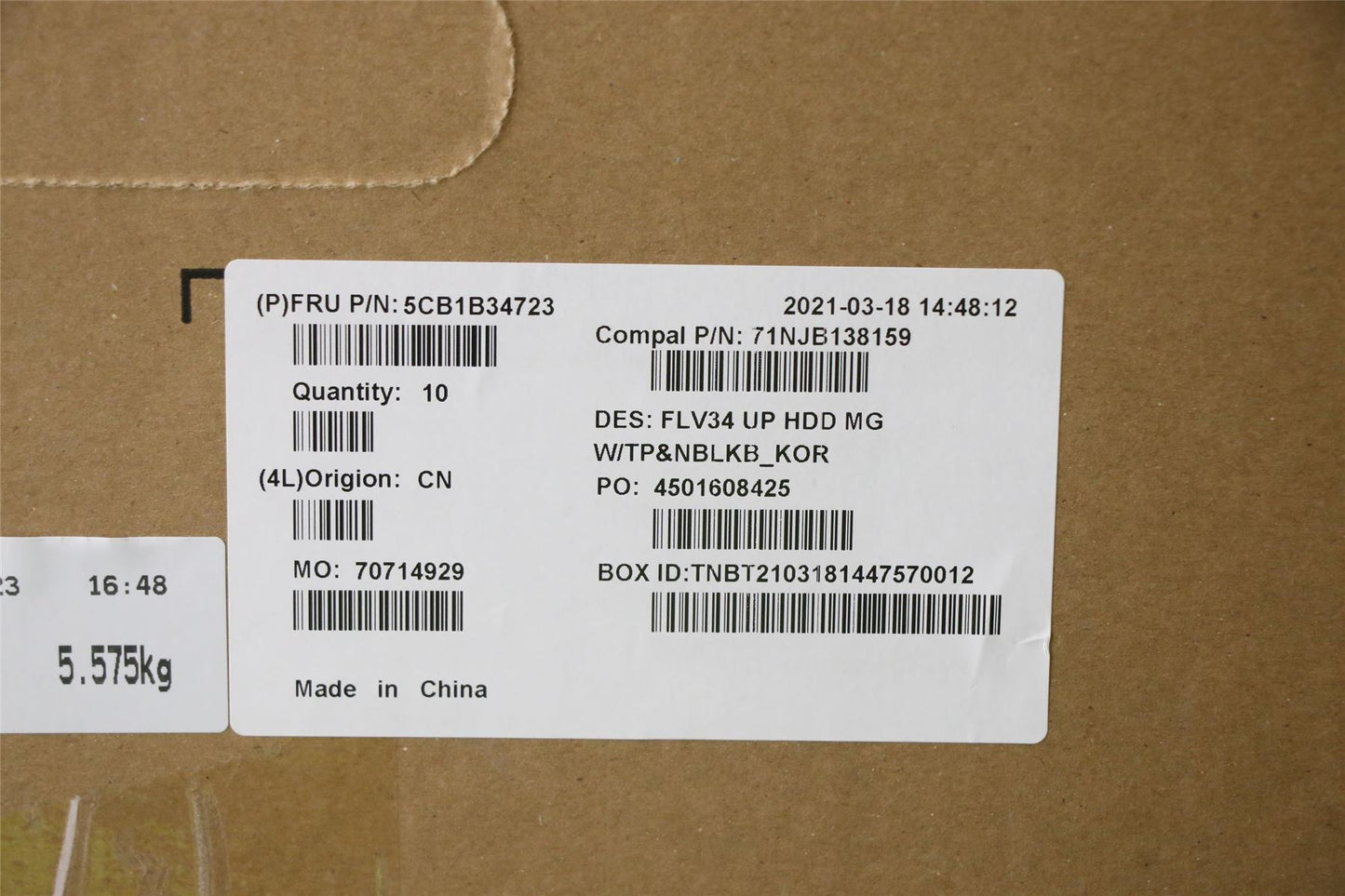 Lenovo Upper Case ASM_KOR C 20VD HDMGNBL 5CB1B34723