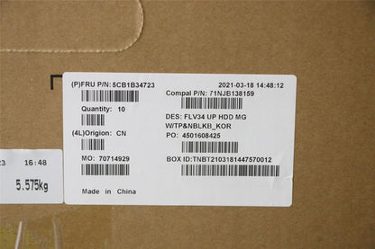 Lenovo Upper Case ASM_KOR C 20VD HDMGNBL 5CB1B34723