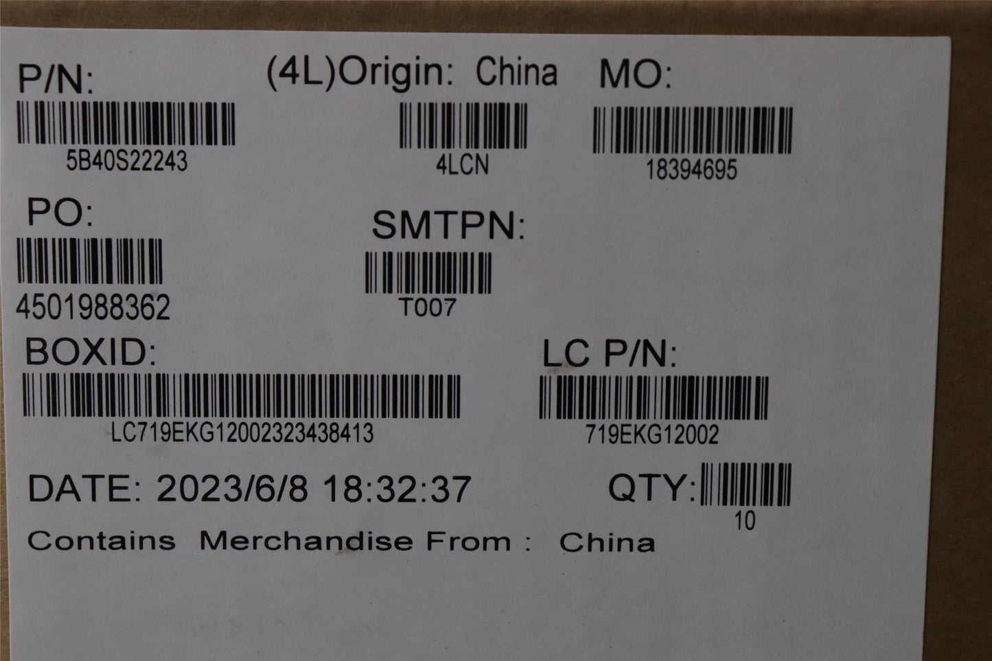 Lenovo Bracket L 21JJ FPR 5B40S22243