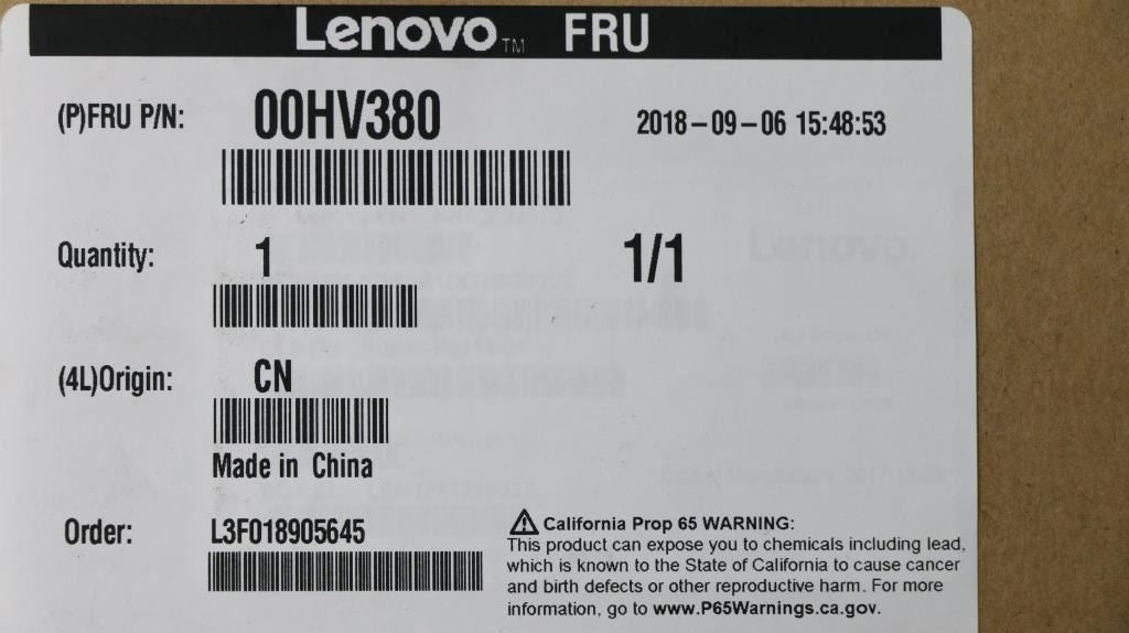 Lenovo CEL 10G SFP+NIC card DP SFP+ NIC Board 00HV380