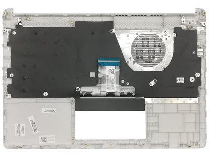 Genuine HP 14S-DQ 14S-FQ Palmrest Cover Keyboard German Silver L88200-041