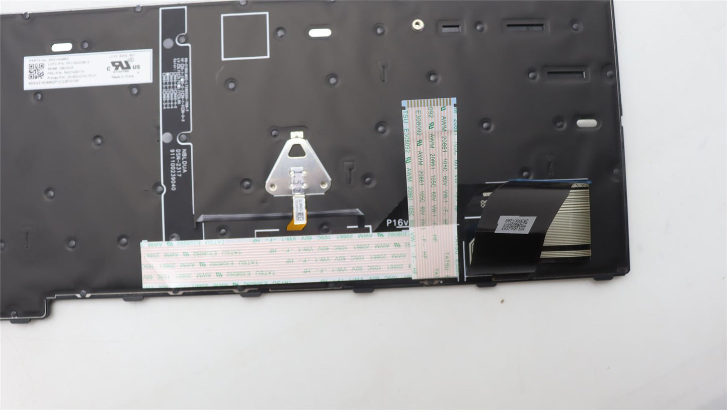 Lenovo ThinkPad L15 4 P16s 2 P16v 1 T16 2 Keyboard Swiss Black 5N21K05174