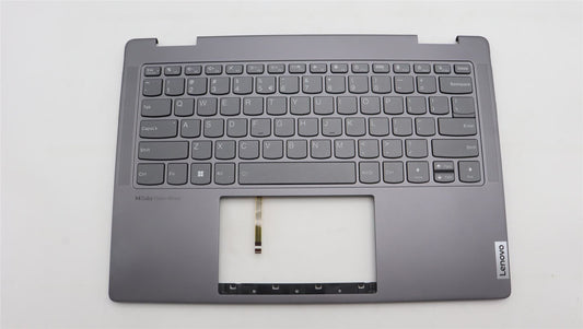 Lenovo Yoga 7 14IRL8 Keyboard Palmrest Top Cover US Euro Storm Grey 5CB1L40838