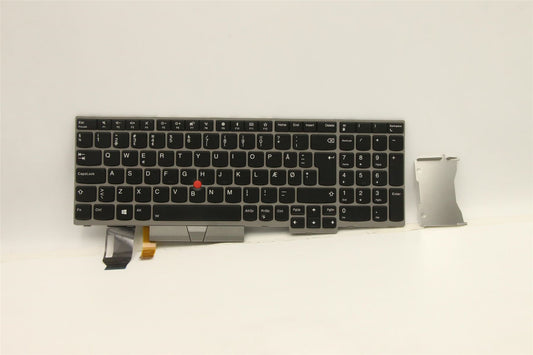 Lenovo ThinkPad E580 E590 Keyboard Danish Silver Backlit 01YN669
