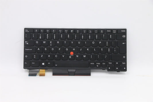 Lenovo ThinkPad L13 2 X13 Keyboard Portuguese Black Backlit 5N20V43055