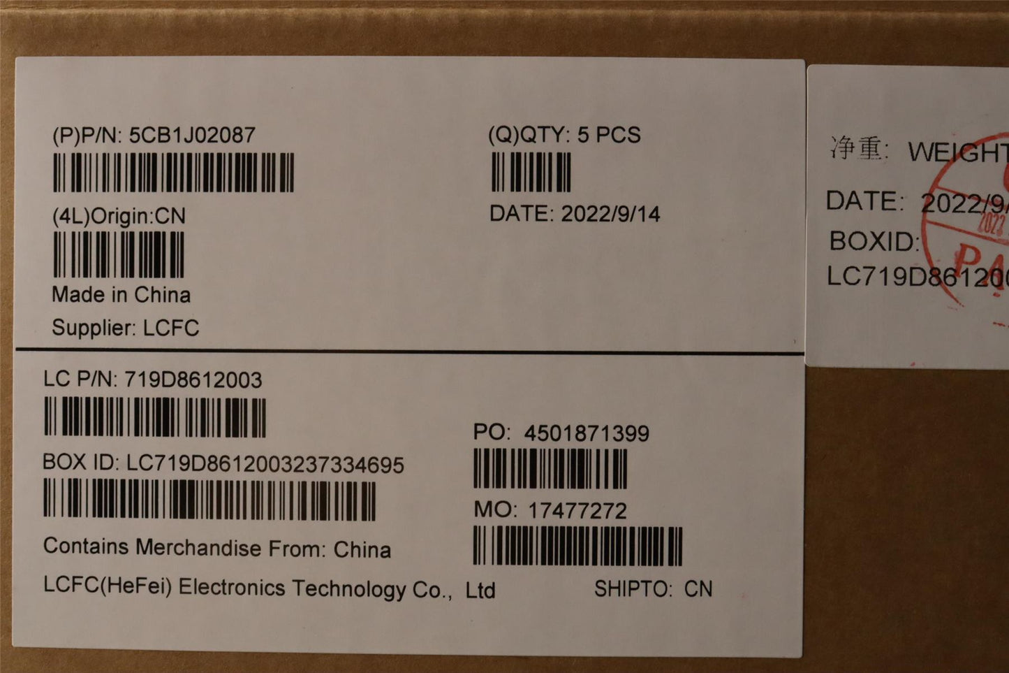 Lenovo Upper Case ASM_BEL L82QE FPSB 5CB1J02087