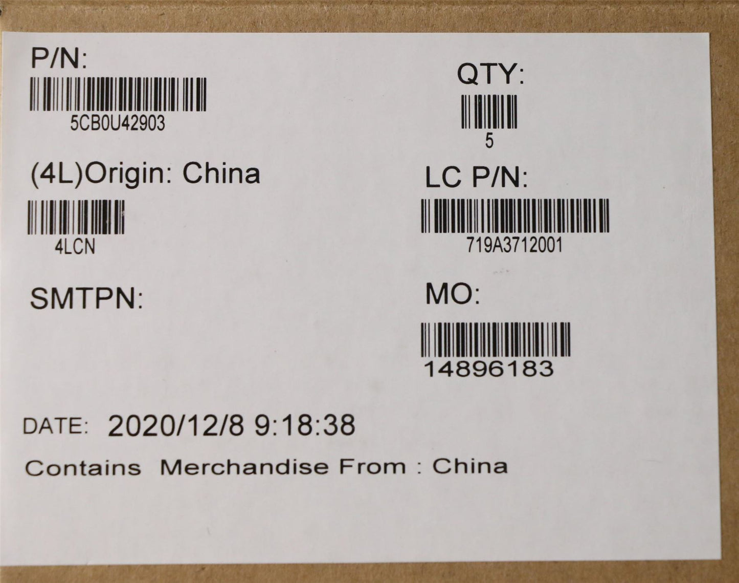 Lenovo Legion Y545 Y545-PG0 Thermal Cover Black 5CB0U42903