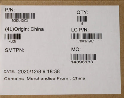 Lenovo Legion Y545 Y545-PG0 Thermal Cover Black 5CB0U42903