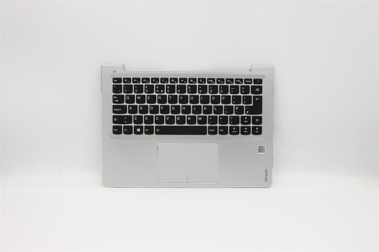 Lenovo IdeaPad 710S Plus-13ISK Keyboard Palmrest Top Cover UK Silver 5CB0M09446