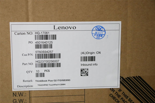 Lenovo TOUCHPAD TouchPad H 20WH 5T60S94257