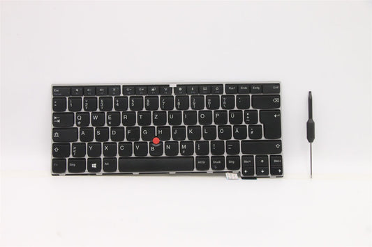 Lenovo ThinkPad T470s Keyboard German Silver 01ER799